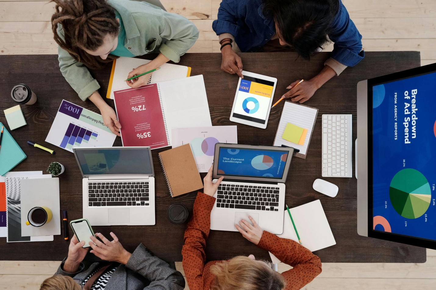 People working in an office